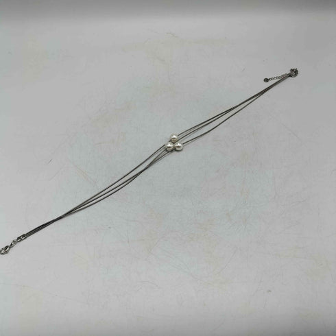 イアパピヨネ ear PAPILLONNER 3連 ワイヤー パール ネックレス レディース
