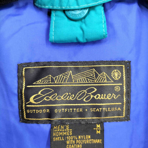 エディーバウアー Eddie Bauer 黒タグ後期 ナイロンシェルジャケット メンズ import:M