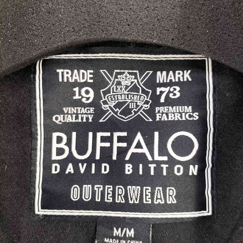 BUFFALO DAVID BITTON 裏地キルティング メルトンウールジャケット チンスト メンズ import:M