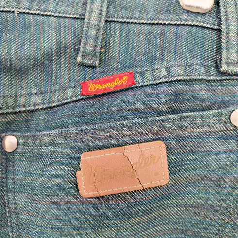 ラングラー Wrangler 14MWZ ボーダー 玉虫 デニムパンツ メンズ 11×36