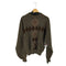 Gian Alberto MADE IN ITALY レザー切替 メランジアーガイルニット メンズ import:M