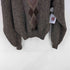 Gian Alberto MADE IN ITALY レザー切替 メランジアーガイルニット メンズ import:M