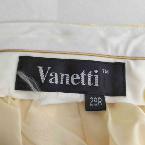 Vanetti 3タック ストライプスラックス 裾ダブル YKK メンズ 29R