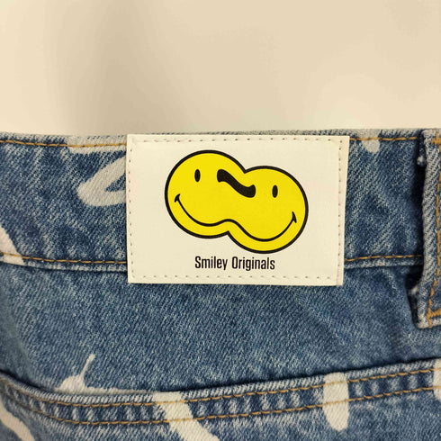 エイチアンドエム H&M SMILEY コラボ スマイル デザイン ルーズフィット ワイド デニムパンツ メンズ 42