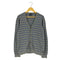 アルマーニエクスチェンジ ARMANI EXCHANGE ボーダー カシミヤ混 コットン ニット カーディガン メンズ import:L