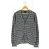 アルマーニエクスチェンジ ARMANI EXCHANGE ボーダー カシミヤ混 コットン ニット カーディガン メンズ import:L
