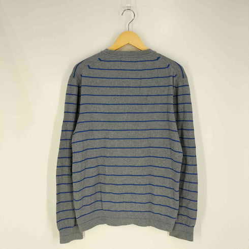 アルマーニエクスチェンジ ARMANI EXCHANGE ボーダー カシミヤ混 コットン ニット カーディガン メンズ import:L