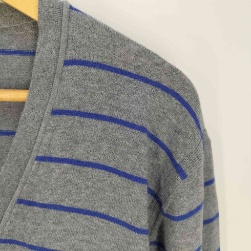 アルマーニエクスチェンジ ARMANI EXCHANGE ボーダー カシミヤ混 コットン ニット カーディガン メンズ import:L
