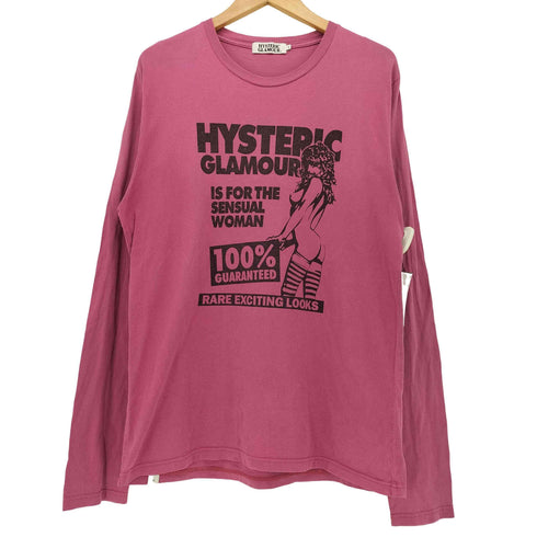 ヒステリックグラマー HYSTERIC GLAMOUR フロントプリント L/S カットソー ユニセックス Y2K レディース import:L