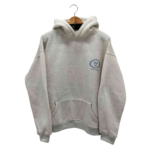 FAR FROM WHAT CALM WAVE PRINT HOODIE プリントプルオーバーパーカー メンズ