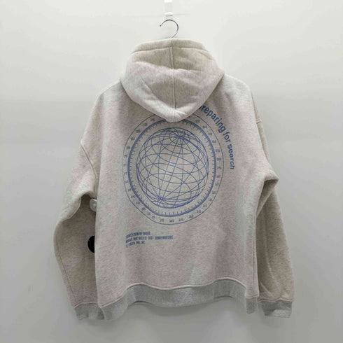 FAR FROM WHAT CALM WAVE PRINT HOODIE プリントプルオーバーパーカー メンズ