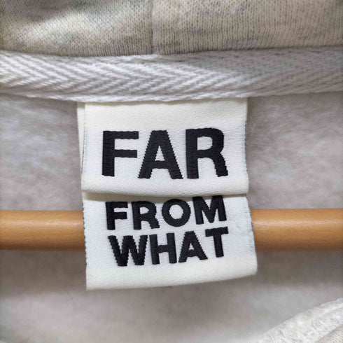 FAR FROM WHAT CALM WAVE PRINT HOODIE プリントプルオーバーパーカー メンズ