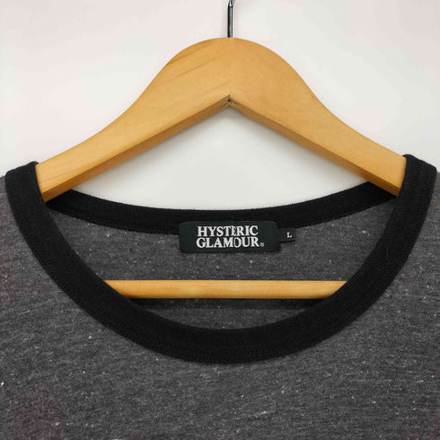 ヒステリックグラマー HYSTERIC GLAMOUR フロントプリント リンガー L/S Tシャツ ユニセックス Y2K レディース import:L