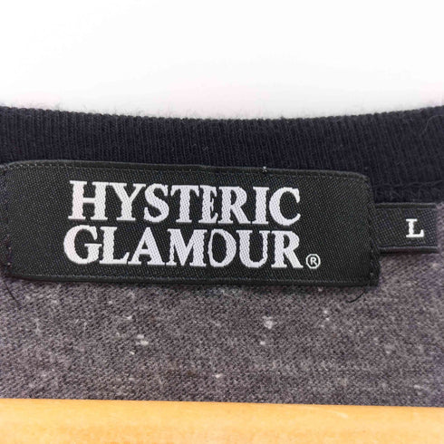 ヒステリックグラマー HYSTERIC GLAMOUR フロントプリント リンガー L/S Tシャツ ユニセックス Y2K レディース import:L