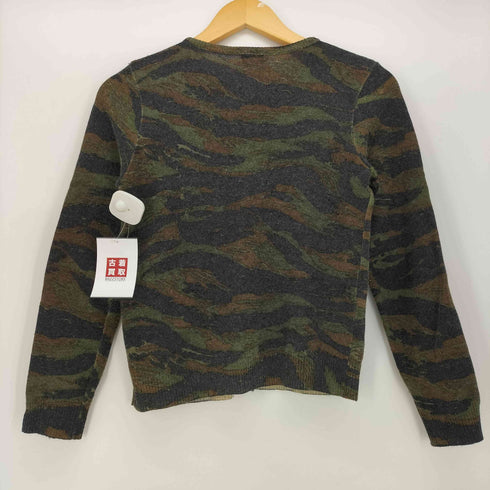 ヒステリックグラマー HYSTERIC GLAMOUR タイガーカモ アンゴラ混 カーディガン Y2K レディース FREE
