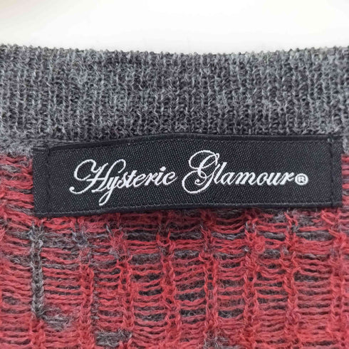 ヒステリックグラマー HYSTERIC GLAMOUR 音符柄 ウール混 レーヨン カーディガン Y2K レディース FREE