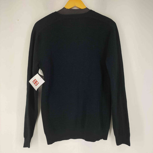 カルバンクラインプラチナ CALVIN KLEIN PLATINUM サイドラインVネックコットンニット メンズ import:M