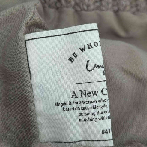 アングリッド Ungrid 2020AW ボアケーブル巾着BAG レディース F