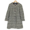 レッドヴァレンティノ RED VALENTINO アルパカモヘヤ混ウールチェックノーカラーコート レディース 46