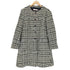 レッドヴァレンティノ RED VALENTINO アルパカモヘヤ混ウールチェックノーカラーコート レディース 46