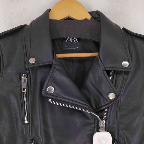 ザラ ZARA ダブルライダースジャケット レディース import:L