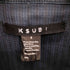 スビ KSUBI THE LINE L/S SHRT BANDAYDE 製品染 ストライプ スナップボタン L/S スタンドカラー シャツ メンズ import:S