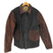 CIDU LEATHERS RIDERS 裏地付き バイカラー レザー シャツジャケット ネコ目ボタン ビッグサイズ メンズ 3XL