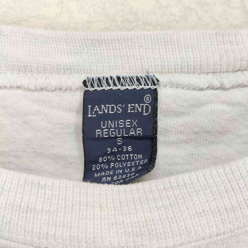 ランズエンド LANDS END MADE IN USA 企業ロゴ刺繍スウェット メンズ S