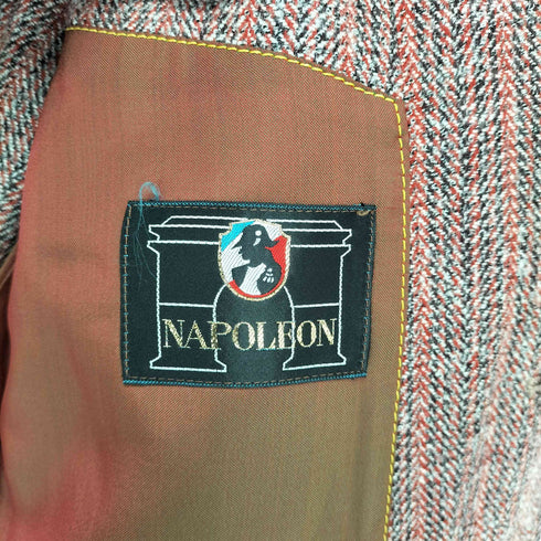 NAPOLEON ヘリンボーンウールテーラードジャケット メンズ A5