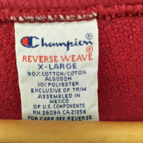チャンピオン Champion 90S REVERSE WEAVE 刺繍タグ 目あり L/S スウェット メンズ JPN:XL