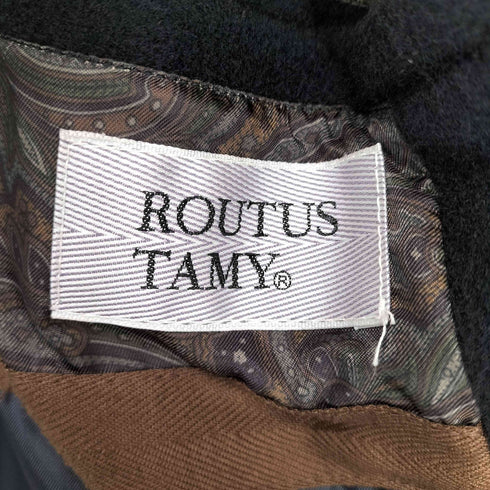 ROUTUS TAMY カシミヤラム混ウールハーフコート CASHMERE&LAMB メンズ L
