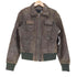 GOOSECRAFT BOMBER レザーリブブルゾン レディース M