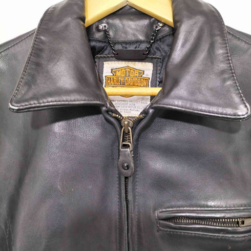 ハーレーダビッドソン HARLEY-DAVIDSON 80S USA製 SCREAMIN EAGLE レザージャケット ライダースジャケット メンズ US:38