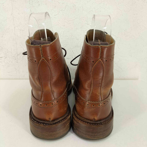 トリッカーズ Trickers MADE IN ENGLAND STEPHY / MARRON ANTIQUE ウィングチップブーツ レディース UK:3.5