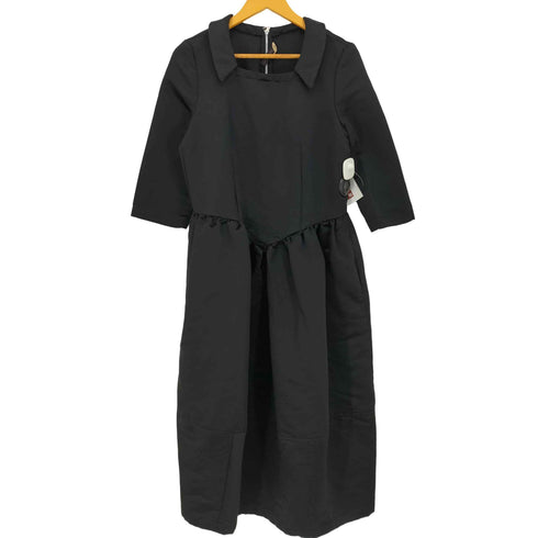 コムデギャルソン COMME des GARCONS 19AW バックジップ 変形襟ワンピース レディース JPN:M