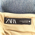 ザラ ZARA トップステッチ デニムワンピース レディース import:XS