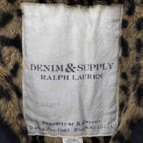 デニムアンドサプライ ラルフローレン DENIM & SUPPLY RALPH LAUREN 裏地レオパード スタンドカラージャケット レディース XXS