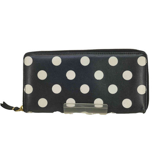 コムデギャルソン COMME des GARCONS POLKA DOTS PRINTED 水玉 ラウンドジップウォレット レディース