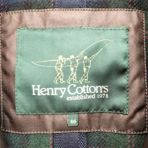 ヘンリーコットンズ Henry Cottons オイルドコットンスタンドカラージャケット メンズ 46