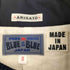 ブルーブルー BLUE BLUE 日本製 藍染 刺し子生地 ステッチ コットン ノーカラージャケット カバーオール メンズ JPN:3