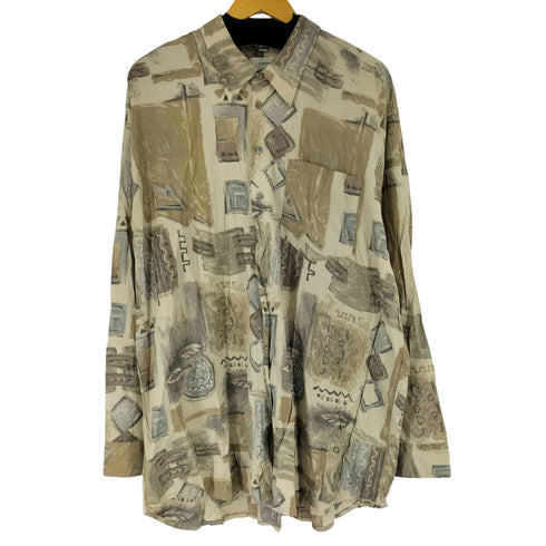 キャンダ CANDA 総柄 L/S シャツ メンズ 47-48 19