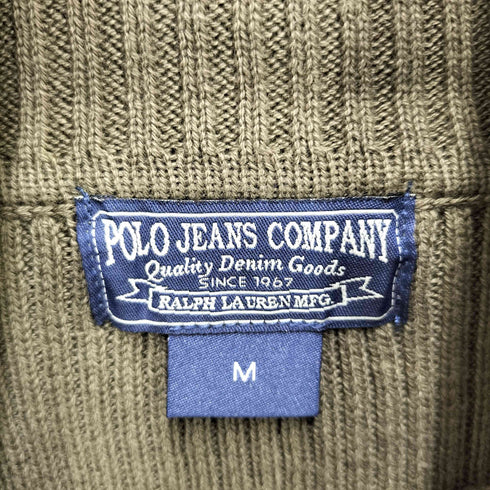 ポロジーンズカンパニーラルフローレン POLO JEANS COMPANY RALPH LAUREN 90s リブ編み タートルネックニット メンズ M