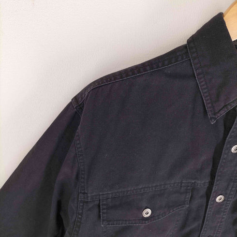 ハーレーダビッドソン HARLEY-DAVIDSON 00S 香港製 リップストップ 刺繍 L/S ワークシャツ メンズ import:S