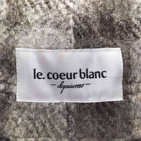 ルクールブラン le.coeur blanc イタリアンエアリーチェックガウン レディース JPN:38