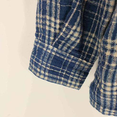 SUNLUCAS チェック柄 ジップアップ シャツ メンズ JPN:L