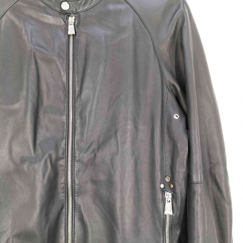 Delan イタリア製 レザー シングル ライダースジャケット メンズ 48