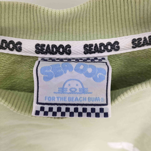 SEA DOG ロゴ 両面 発泡プリント ヘビーウェイト クルーネック スウェット メンズ JPN:3