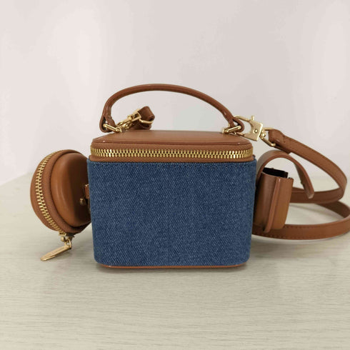チャールズキース CHARLES & KEITH denim box ショルダー レディース
