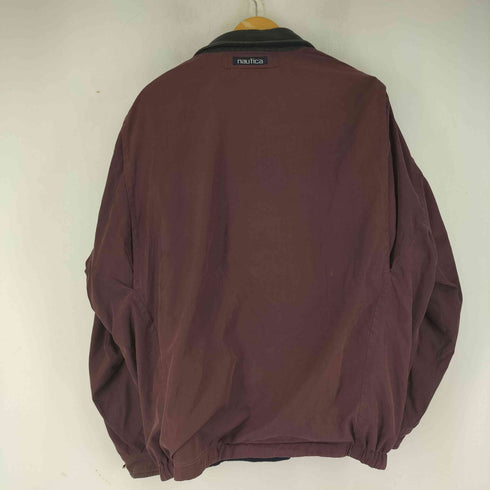 ノーティカ NAUTICA 90S 襟レザー スイングトップ メンズ import:XXL