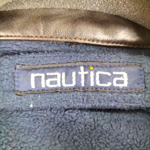 ノーティカ NAUTICA 90S 襟レザー スイングトップ メンズ import:XXL